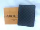 Auth Louis Vuitton Damier Graphite Agenda GM notebook cover 1G210040n'