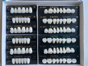 3 Complete Sets High Quality  Denture Teeth A1 A2 A3 A3.5  S M L X-L 84 In BOX - Picture 1 of 12