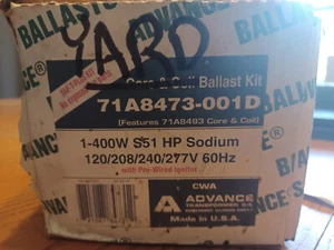 Advance 71A8473-001D Núcleo y Bobina Balastro Kit 1-400W S-51 HP Sodio, Nuevo de Lote Antiguo - Imagen 1 de 5
