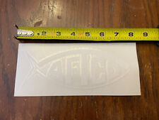 AFTCO Sticker Decal Fish 7.5" White