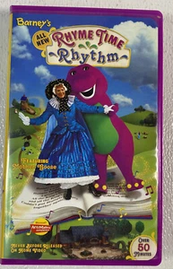 Barney Rhyme Time Rhythm VHS Video Tape Mother Goose Sing Along Songs 1999 - Picture 1 of 4