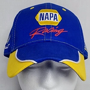Cappello con cinturino regolabile NAPA Racing Michael Westrip Nascar MWR blu giallo - Foto 1 di 7
