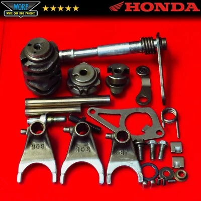 Honda CRF250X 2005 transmisión cambio de marcha horquillas eje de cambio leva tambor palanca de cambios B Foto 1 de 4