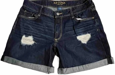 Arizona Blue Jean Co. Denim Distressed Shorts Juniors Sz. 11 Jr. (150.C) - Image 1 of 2