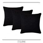 Large Black Chenille Cushion's /Covers Or Complete 22" 24" 26"  QUALITY FABRIC