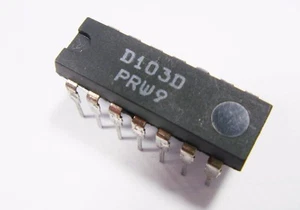 SN 7403 = D103 TTL IC 4x 2-NAND-Gatter offener Kollektor #BL71#12-3A - Bild 1 von 3