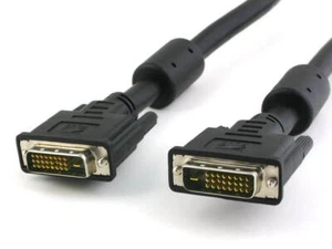DVI-D Dual-Link Kabel Stecker/Stecker + Ferrit schwarz 10m Techly ICOC-DVI-811CF - Bild 1 von 3