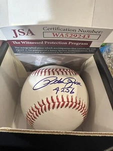Pete Rose Autographed Baseball 4256 JSA Authentication - Picture 1 of 2