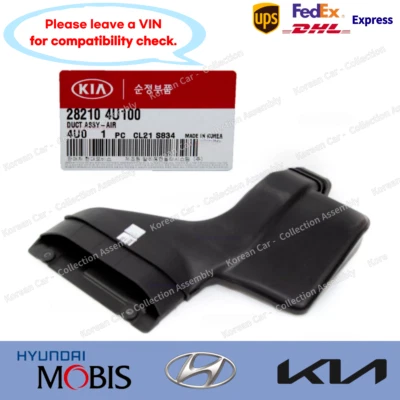 Manguera de admisión de aire original del motor 282104U100 para Kia Optima 2011-2016 Foto 1 de 4