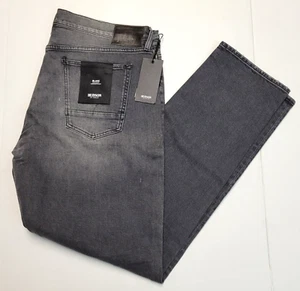 $225 New HUDSON BLAKE JEANS Cotton Denim Casual Men 40x34 Slim Straight GRAY 40 - Picture 1 of 9