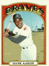 1972 Topps #299 Hank Aaron Atlanta Braves