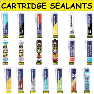 Cartucho Sellador Silicona Fácil de Aplicar Interior y Exterior Sellador Multiuso - Imagen 1 de 81