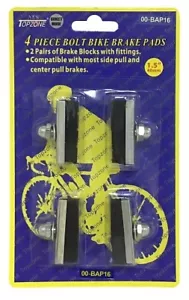 4 pc Black Rubber Bike Bicycle 40mm 1.5" Brake Pads for side and center pull - Picture 1 of 1
