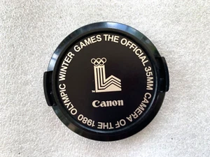 Genuine Canon 52mm 1980 Winter Olympics Commemorative Front Lens Cap - Picture 1 of 2