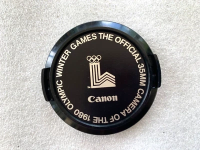 Genuine Canon 52mm 1980 Winter Olympics Commemorative Front Lens Cap - Image 1 of 2