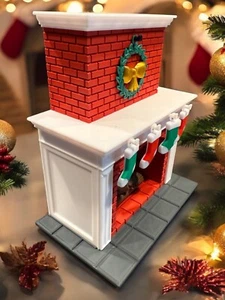 Classic Christmas Fireplace Decor for LED Tea Lights – Holiday Charm! - Picture 1 of 3