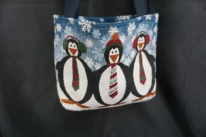 Penguin cloth bag-Christmas - Picture 1 of 7