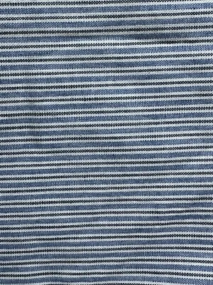 Remanente de tela a rayas Oxford gris azul cambray de 1 yarda vendido por yarda Foto 1 de 4