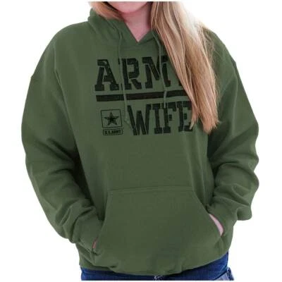 Sudaderas con capucha para mujer con logotipo militar de Estados Unidos esposa del ejército de Estados Unidos Foto 1 de 4