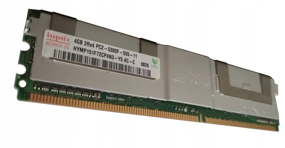 HYNIX HYMP151F72CP4N3-Y5 4GB PC2-5300 DDR2-667MHZ ECC  CL5 240-PIN DIMM MEMORY - Image 1 of 1
