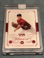 2016 Panini Flawless Clayton Kershaw #71 USA Ruby Diamond Sapphire #’d 8/15