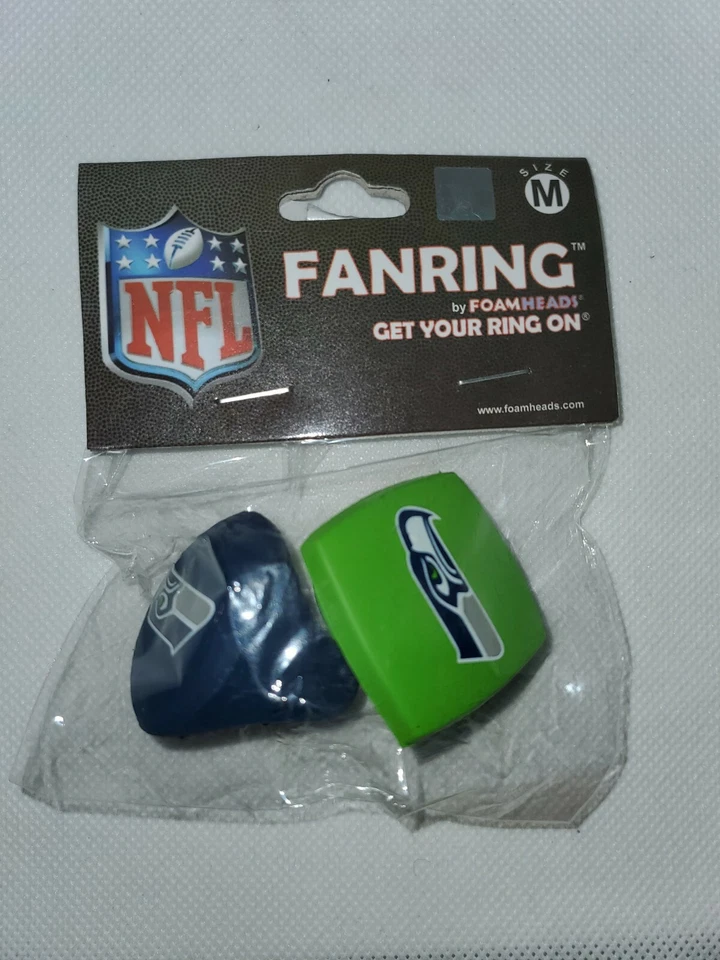 Seattle Seahawks NFL Foam Fan Rings Accessory Decoration Team Pride medium - Image 1 of 3
