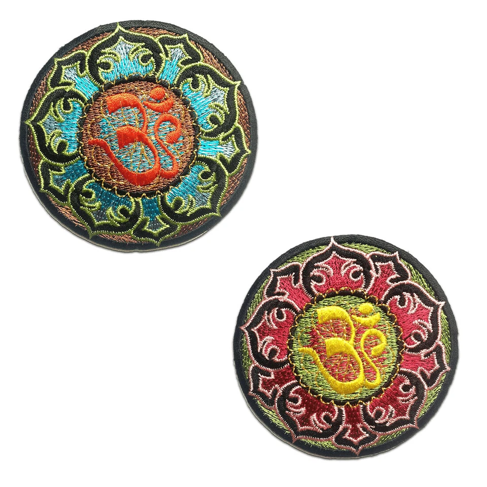 CATCH THE PATCH Aufnäher / Bügelbild – Om Symbol Meditation - Farbe auswählbar - Ø8,4 cm