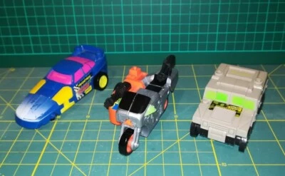 Transformers G2 Lot Powermasters Bulletbike Ironhide Meanstreak 80 Takara Hasbro - Immagine 1 di 3