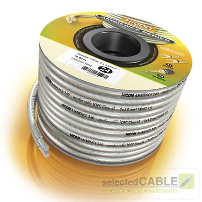 HICON Ambience 10M 4,0Mm² Cavo Per Altoparlanti Cavo Per Casse HIA-240-1000 - Immagine 1 di 3