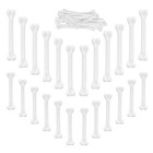 24pcs Mini Halloween Skeleton Bones, Simulation Plastic Fake Bones with Holes fo