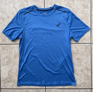 Asics Running Men's Blue Medium Short Sleeve T-Shirt Athletic Training Race Tee - Picture 1 of 17