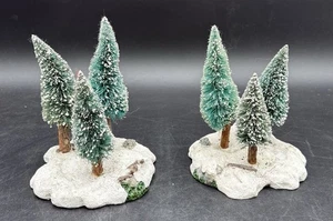 2 Alberi Bottiglia Spazzola Pino Nevato Reparto 56 Vintage - Foto 1 di 3