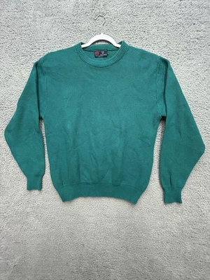 VTG Isle Of Cotton Sweater Men’s Size L Green Knit Cotton Pullover Made In USA - Image 1 of 4