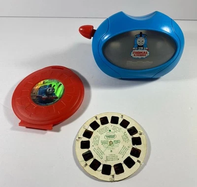 ViewMaster Mattel Viewer Thomas The Train & Friends 1998 Vintage Blue w/ 1 Reel - Image 1 of 4