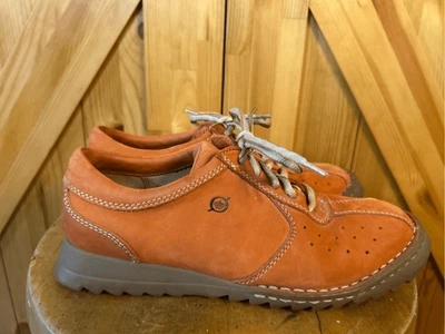 Zapatos cómodos para caminar Born Oxford para mujer talla 8/39 con cordones naranja gamuza clásicos Foto 1 de 4