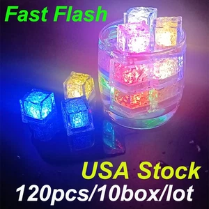 Party Decorative LED Ice Cubes Light MultiColor Liquid Sensor for Bar Christmas - Picture 1 of 8