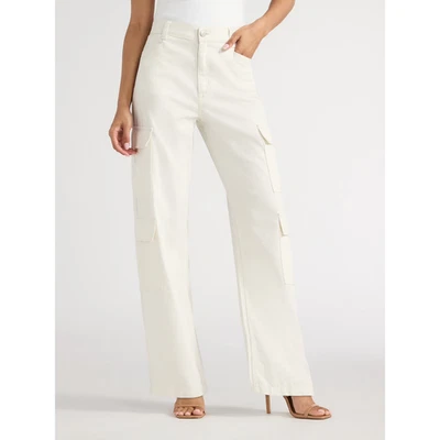 Sofia Jeans Womens Relaxed Straight Super High Rise Cargo Pants White Size 12 - Image 1 of 4