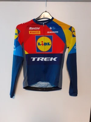 Camiseta Original Santini Lidl Trek 2025 Brazo Largo Luz (M) - Imagen 1 de 2