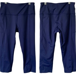 Lands' End Badeleggings Größe XS bescheiden UPF 50 marineblau chlorbeständig neu ohne Etikett - Bild 1 von 5