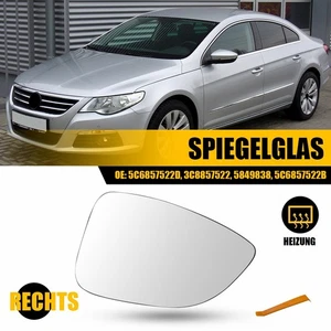 Spiegelglas Außenspiegel Elektrisch Beheizbar Konvex Rechts Für Vw Passat B7 36 - Bild 1 von 13