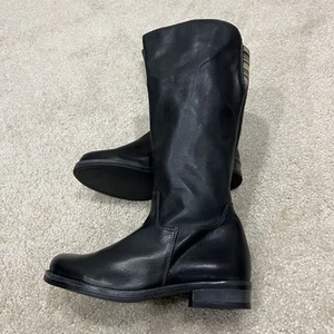 Eric Michael Women’s Tall Knee High Black Leather Boots US 8.5-9 EU 39 Portugal - Picture 1 of 24