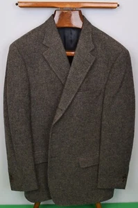 "J. Abrigo deportivo Press Presstige x Magee Irish Donegal Tweed marrón/gris" talla 44R - Imagen 1 de 13
