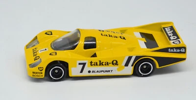 Corgi Porsche 956 Car 7 TAKA-Q BP Blaupunkt 1985 Yellow C-8 - Image 1 of 4