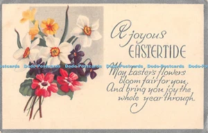 R435977 A Joyous Eastertide Flowers Postcard - Picture 1 of 4