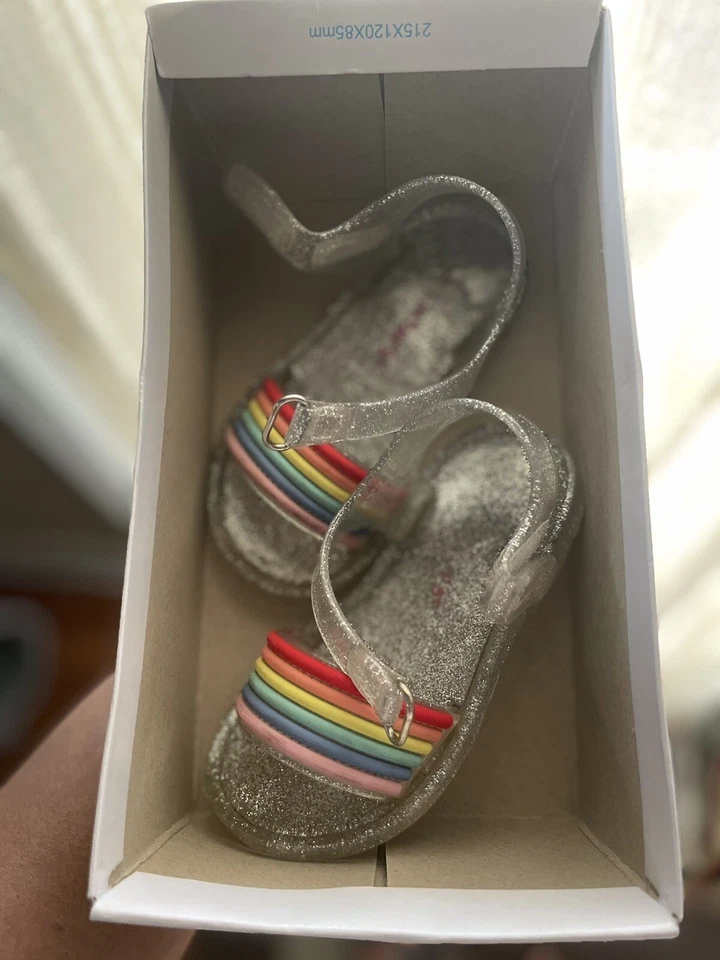 Sandalias Carter's Iris plateadas arco iris brillo niño 6 Foto 1 de 1