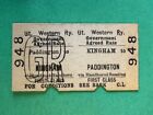 Railway Ticket GWR Paddington to Kingham