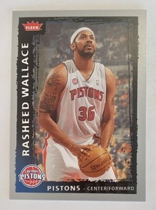 2008-09 Fleer Basketball Card #12 Rasheed Wallace - Detroit Pistons