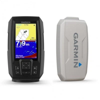 Garmin STRIKER Plus 4 with Dual Beam Transducer and Protective Cover Bundle - Image 1 of 3