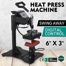 Hat Cap Heat Press Transfer Sublimation 15x8cm Photo Heavy Duty Black Pressing