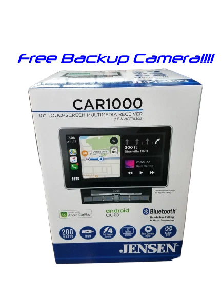 Corvette All C6 2005-2013 Jensen CAR1000 Receiver 10.1" Apple Carplay Android  - Image 1 of 4